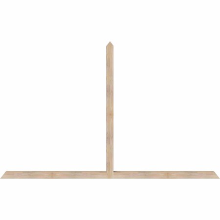 Ekena Millwork Portland Smooth Timber Gable Bracket, Douglas Fir, 108"W x 68"H x 3 1/2"D x 3 1/2"F, 15/12 Pitch GBW108X68X0404POR00SDF